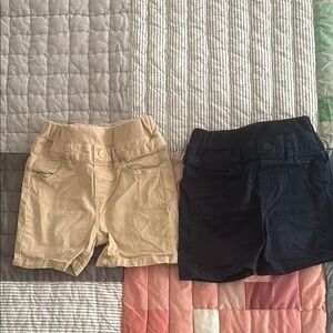 Stylish Kids Tan and Black Shorts Set